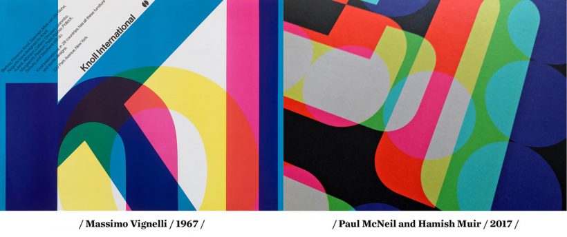 Poster Koll International disegnato da Massimo Vignelli nel 1967, manifesto e fondamento della grafica odierna