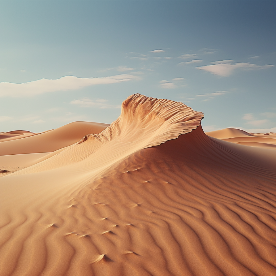 Come creare prompt efficaci per generare immagini con AI: crea una duna-conchiglia